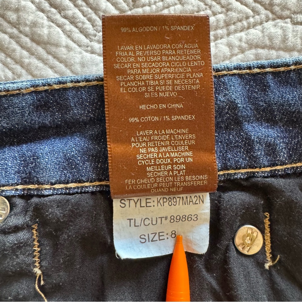Kut from the Kloth Catherine Boyfriend Jeans Straight Leg Mid Rise Denim Sz 8 - Picture 12 of 16